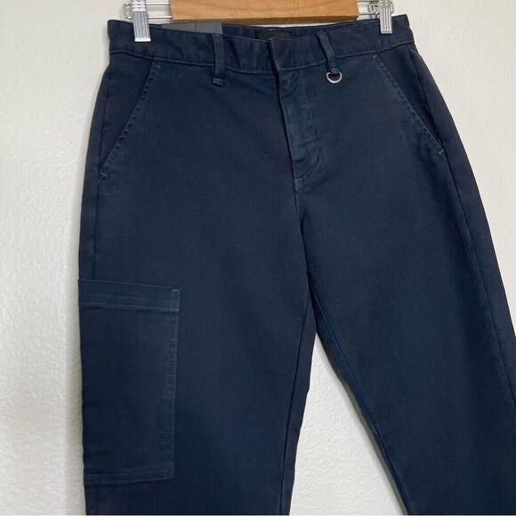Joe’s Jeans Size 26 Cargo Pants Tapered Blue Black Wash Utility Raw Cuff SAMPLE - Picture 1 of 9